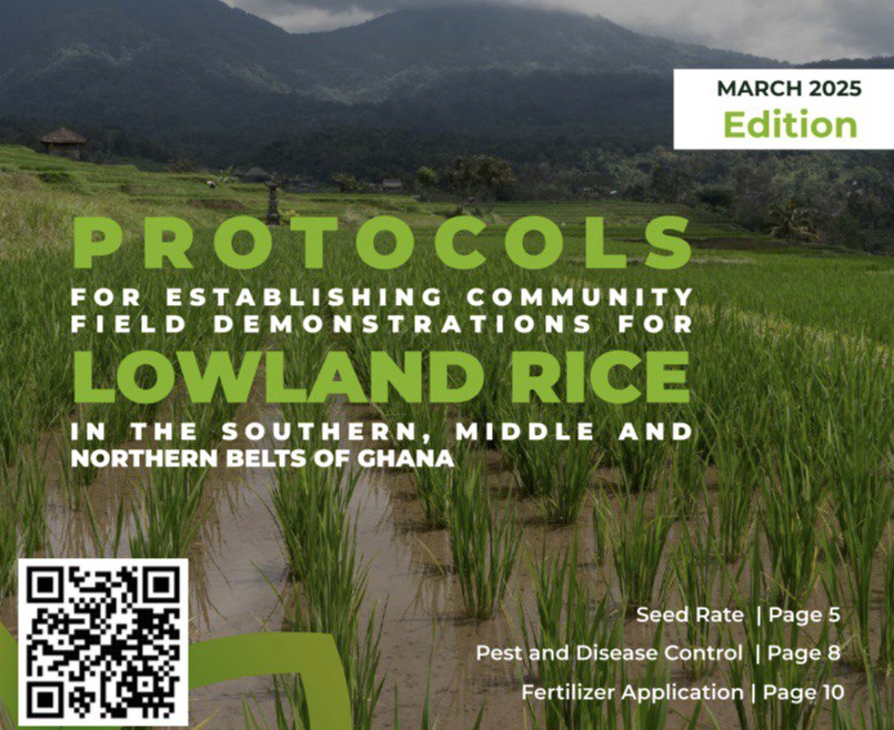 PROTOCOLS FOR ESTABLISHING COMMUNITY FIELD DEMONSTRATION FOR LOWLAND RICE IN THE SOUTHERN, MIDDLE AND NORTHERN BELTS OF GHANA